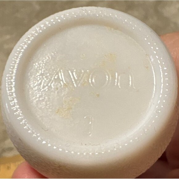 Avon Bottles Snowman Pink Hat Milk Glass & Santa Claus Clear Glass Container Set - Picture 7 of 7